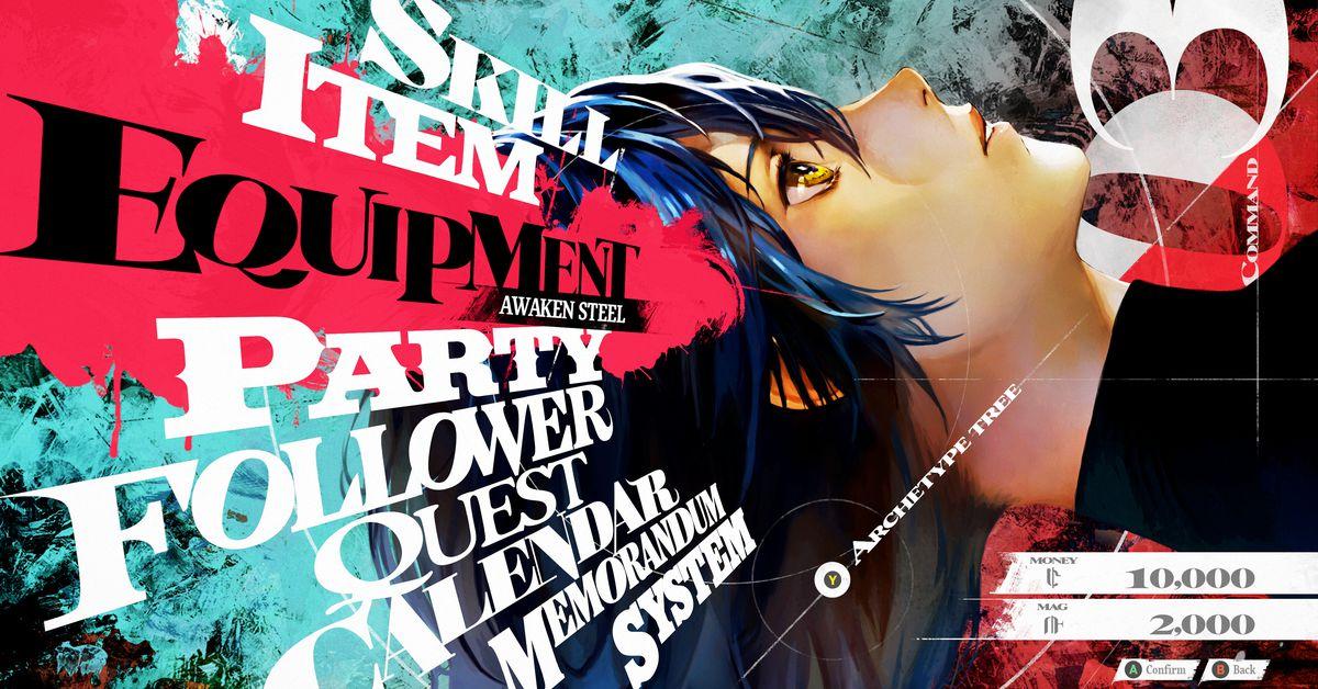 Persona director says making beautiful menus is ‘actually really annoying’