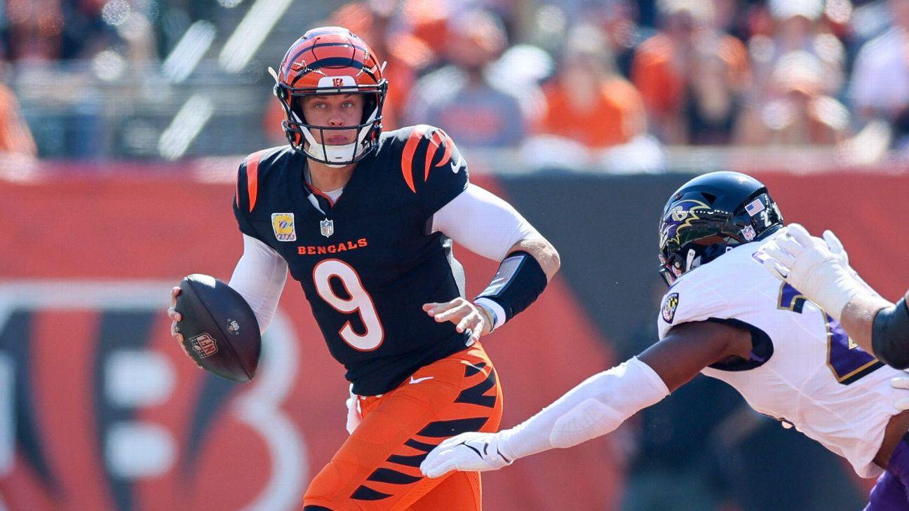 Bengals' Joe Burrow and Ja'Marr Chase connect for 41-yard TD