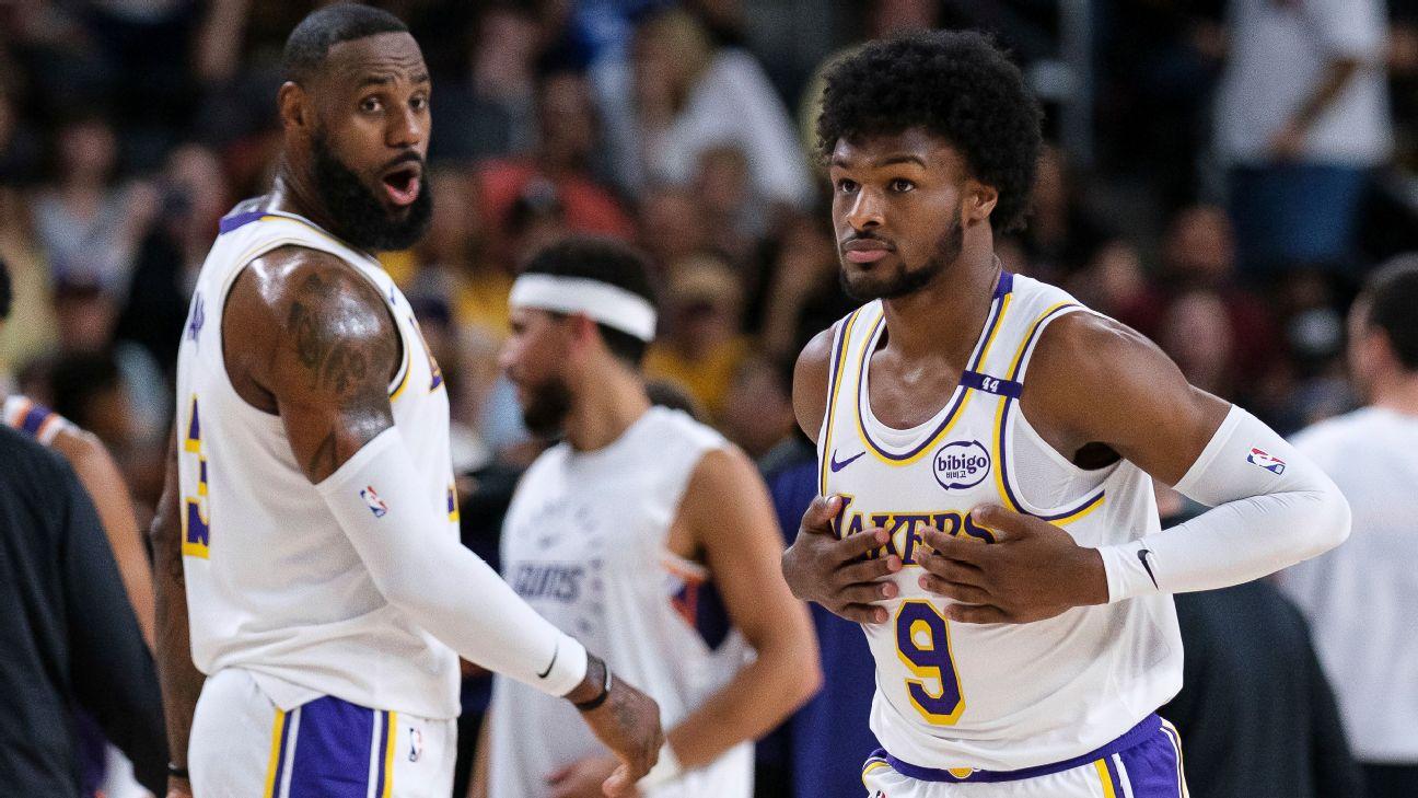 Breaking down the first LeBron-Bronny game -- and what's next for the Lakers