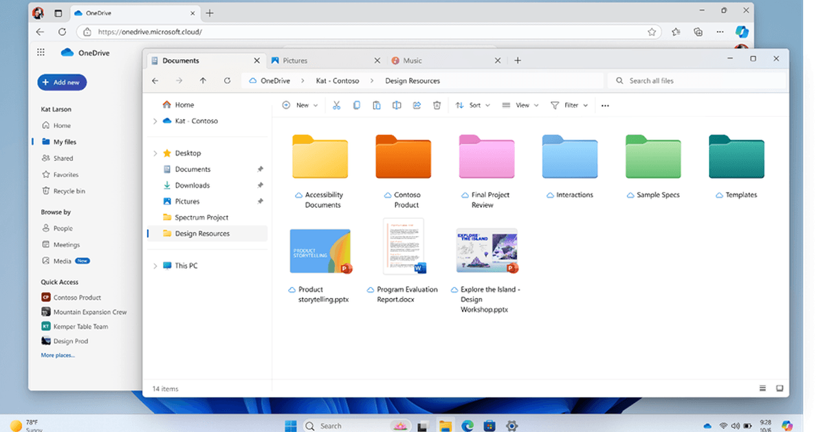 OneDrive is getting a new mobile app, better search, and colored folders in File Explorer