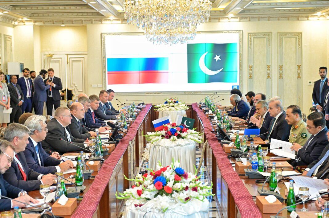 PMs Sharif, Mishustin agree to pursue robust dialogue, cooperation between Pakistan, Russian