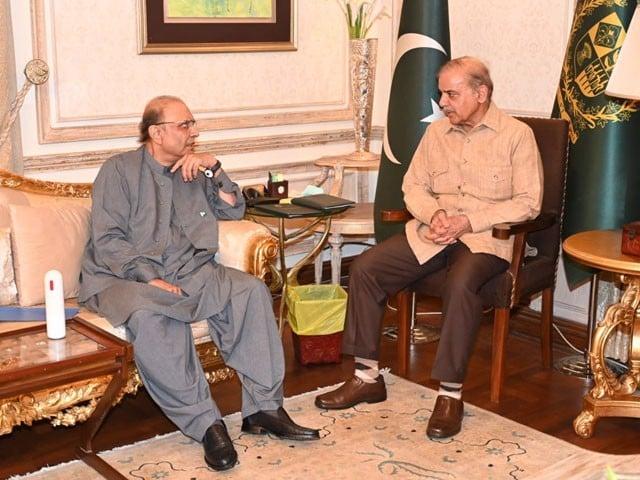 وزیراعظم کی صدرمملکت سے ملاقات، آئینی ترمیم  پر تبادلہ خیال