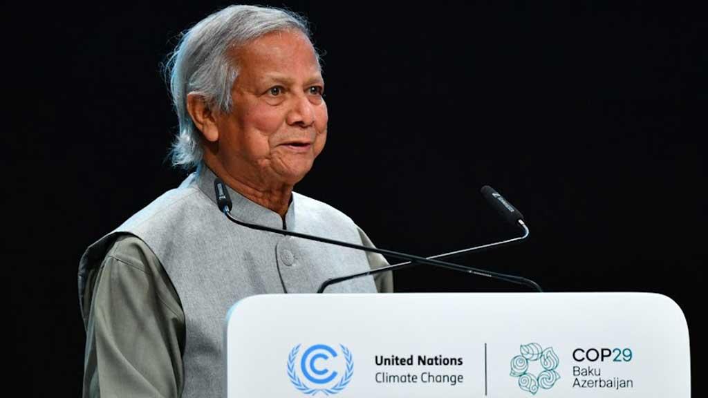 COP29: Bangladesh’s Muhammad Yunus blames rich nations for global warming