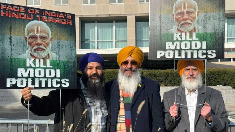 Pro Khalistan Rally at US State Department and Indian Embassy