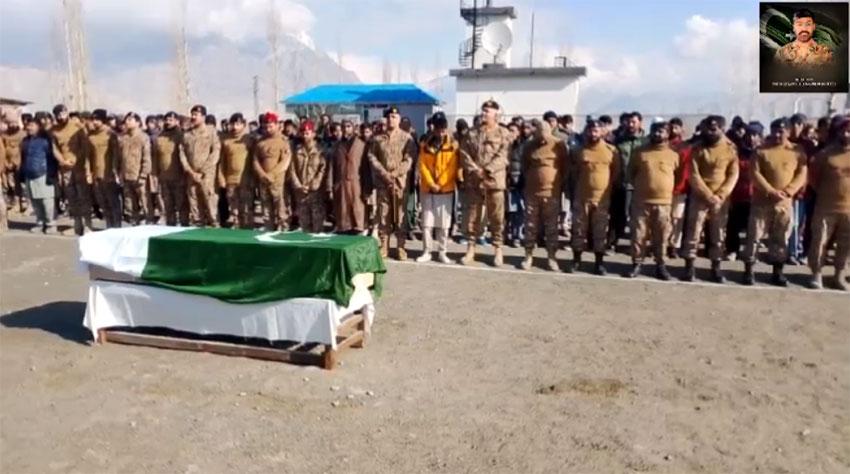 Three soldiers martyred in Karak operation laid to rest