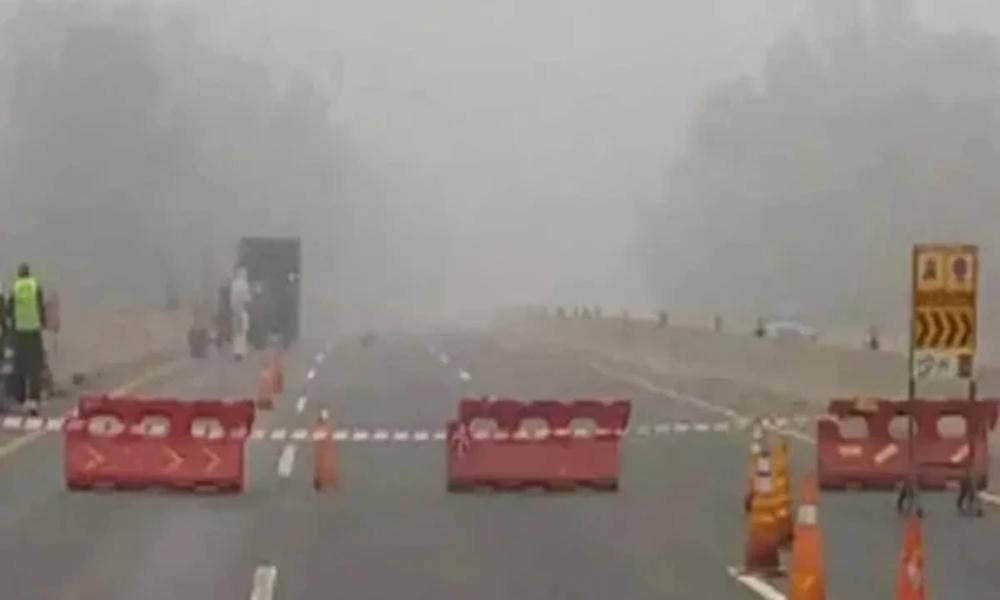 Fog: Various sections of motorway closed