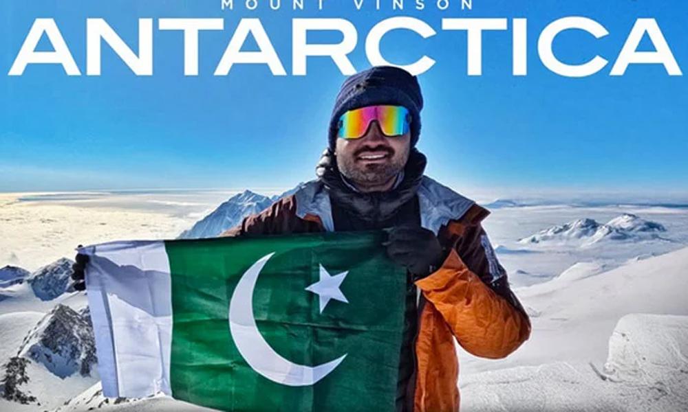 Pakistani mountaineer Asad Ali climbs Antarctica’s highest peak