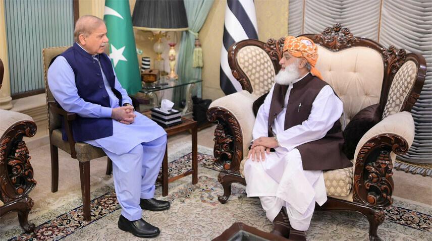 PM Shehbaz visits Maulana Fazlur Rehman for ‘health check’