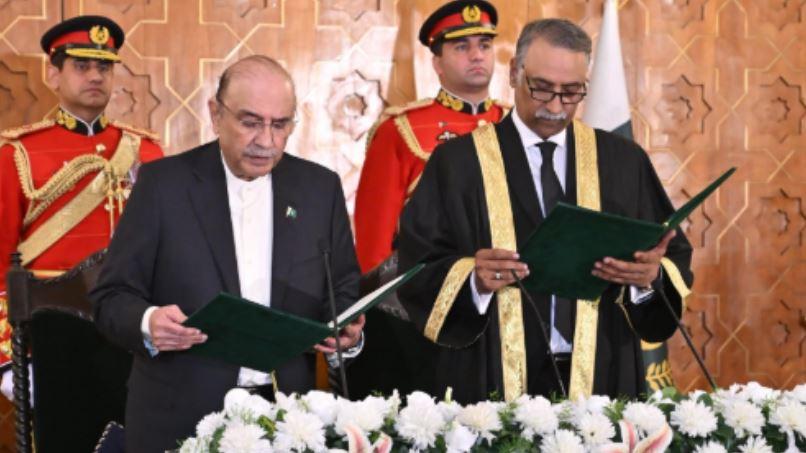 President swears in Sardar Sarfraz Dogar as acting Chief Justice of IHC