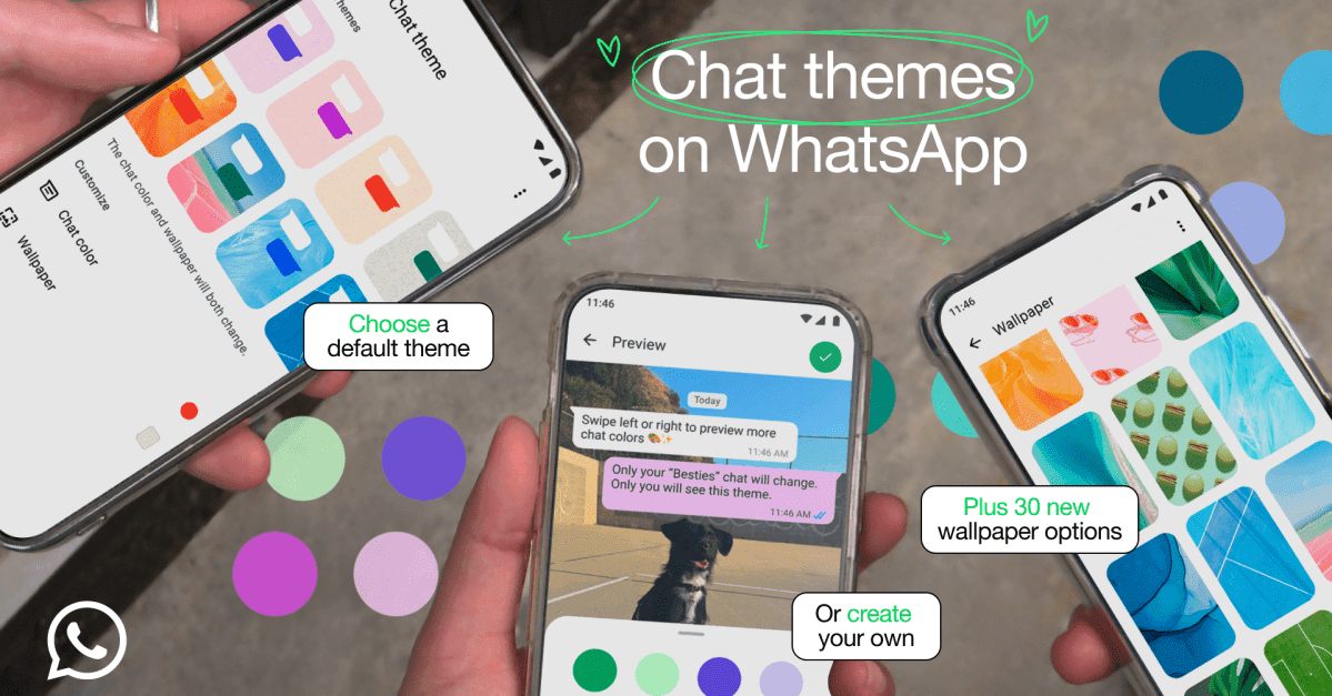 WhatsApp is getting themed chat bubbles