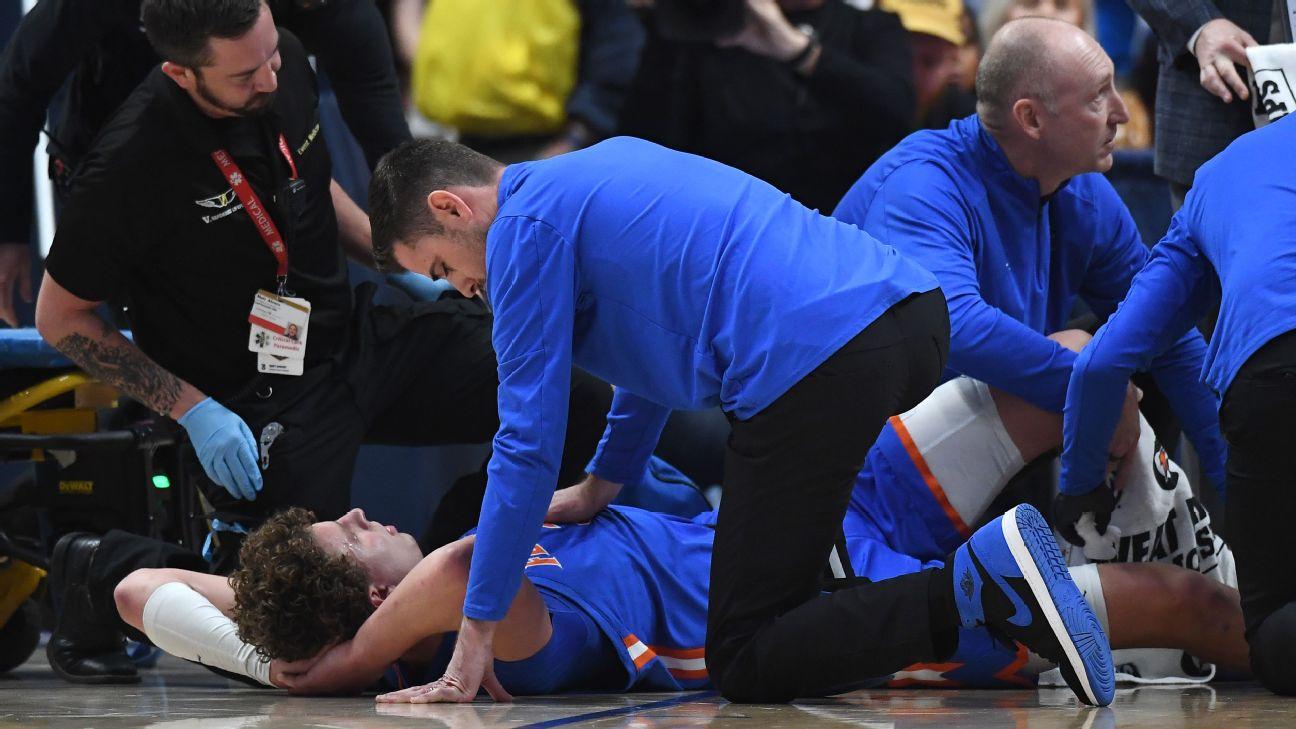 Gators' Handlogten, who broke leg in '24, back