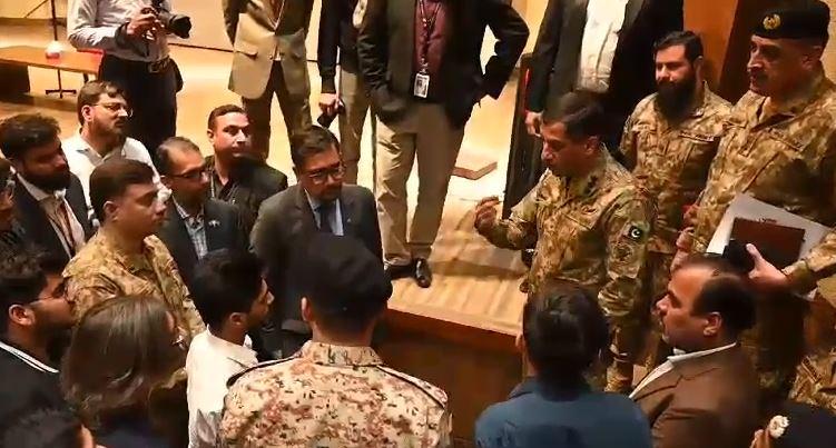 ISPR DG interacts with students during visit to IBA Karachi