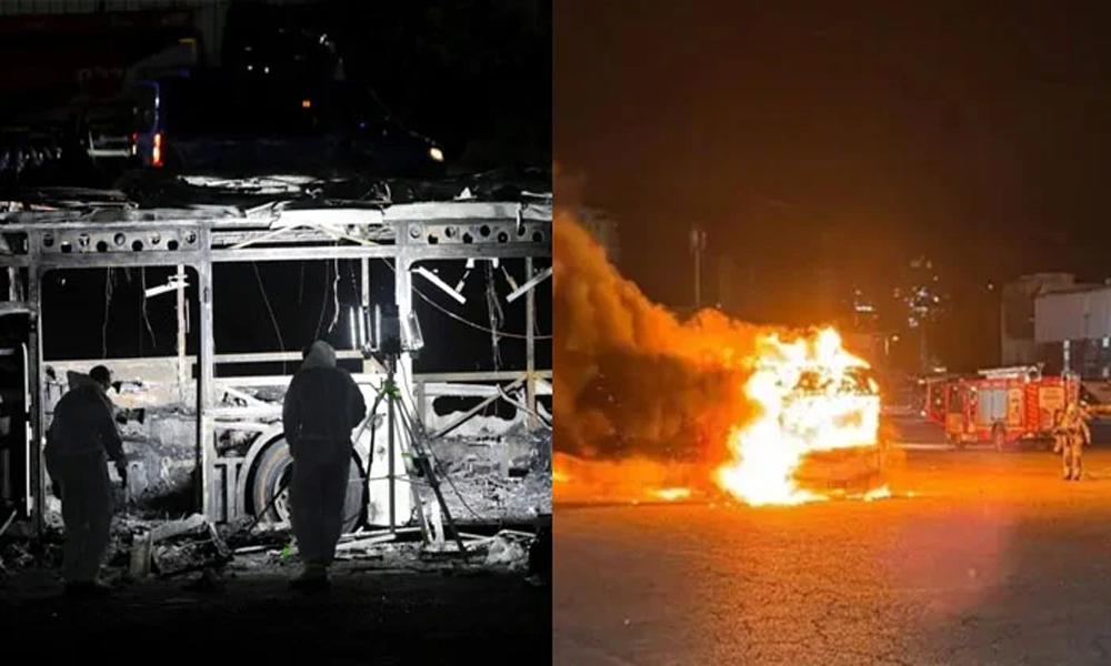 Terrible explosions in 3 buses south of Tel Aviv