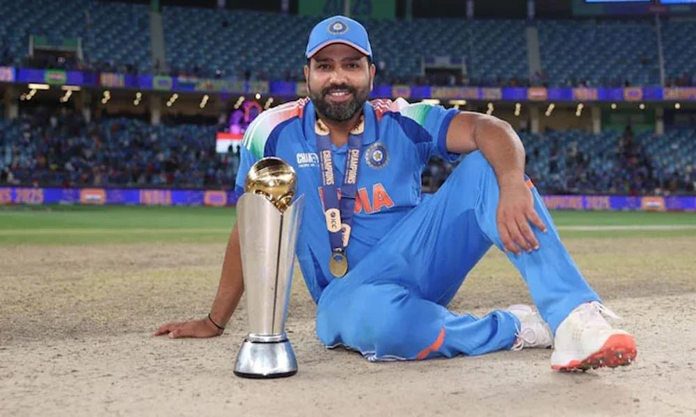 Rohit Sharma awarded after Champions Trophy victory