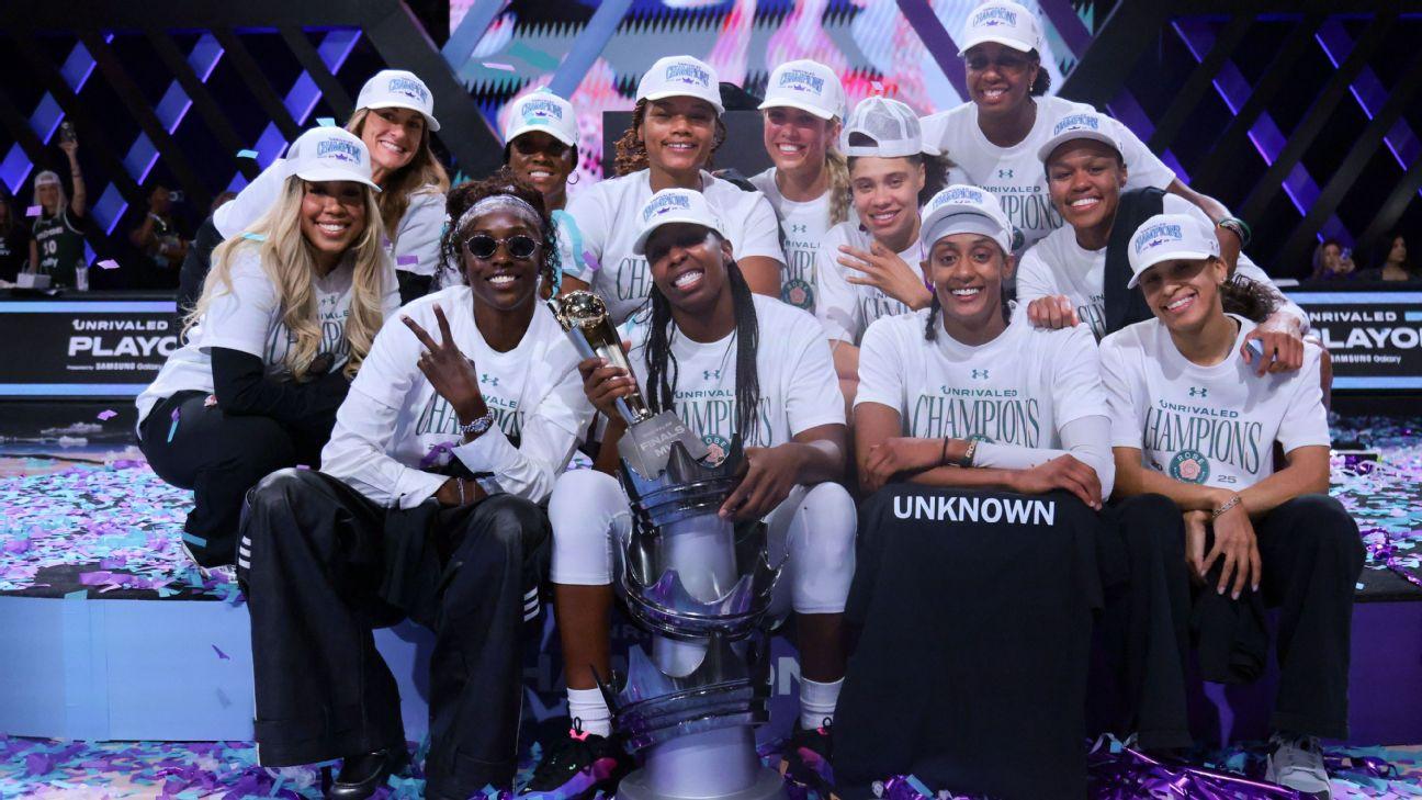 Rose win Unrivaled's first women's 3-on-3 title