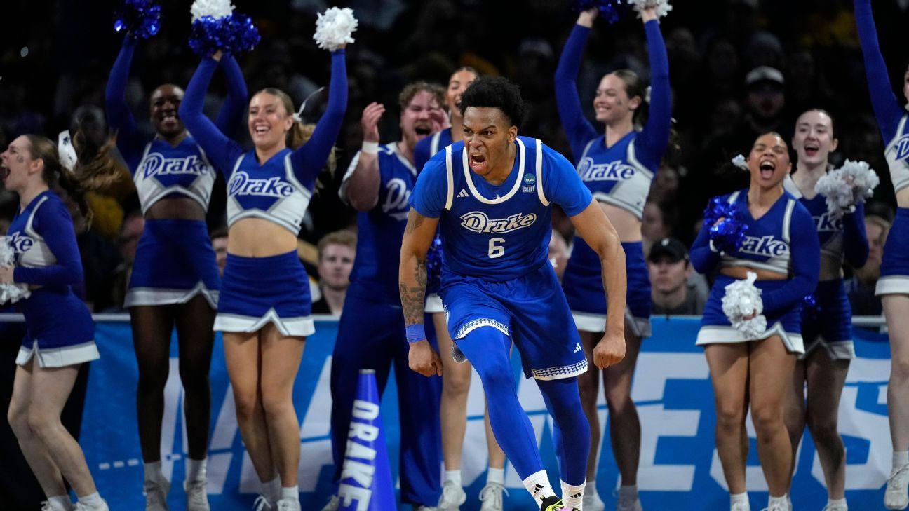 11-seed Drake holds off Mizzou rally for upset