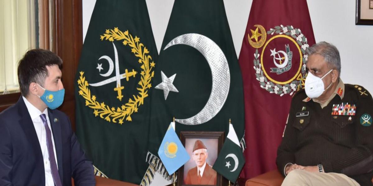 آرمی چیف سے قازقستان کے سفیر کی ملاقات، آئی ایس پی آر