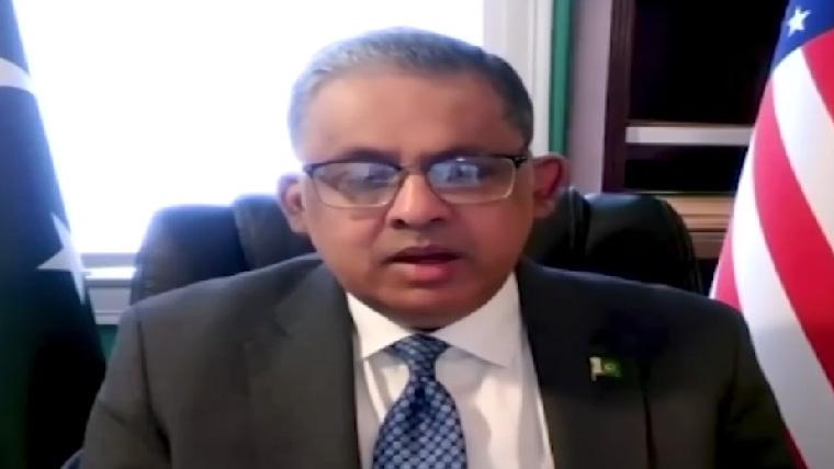 صدر ٹرمپ مسئلہ کشمیر حل کرنے کیلئے اقدام کریں، یہ دو ملکوں میں نیوکلیئرفلیش پوائنٹ ہے،پاکستانی سفیر