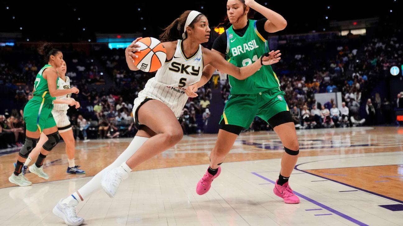Sky's Reese stars vs. Brazil in LSU homecoming