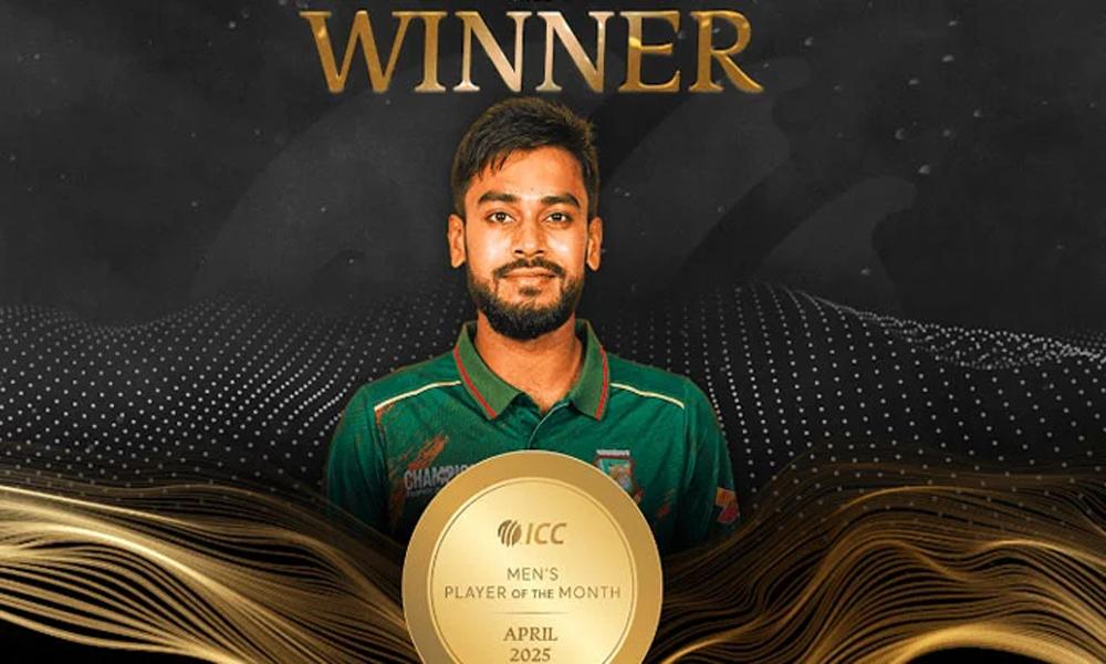 Bangladesh's Mehdi Hassan named ICC Player of the Month