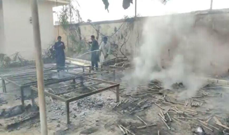 Sindh minister’s house set on fire amid protest clashes