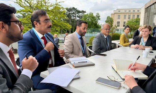 جینیوا، بھارت پانی کو ہتھیار بنا  کر شر انگیزی پھیلا رہا ہے ، وزیر صحت مصطفیٰ کمال