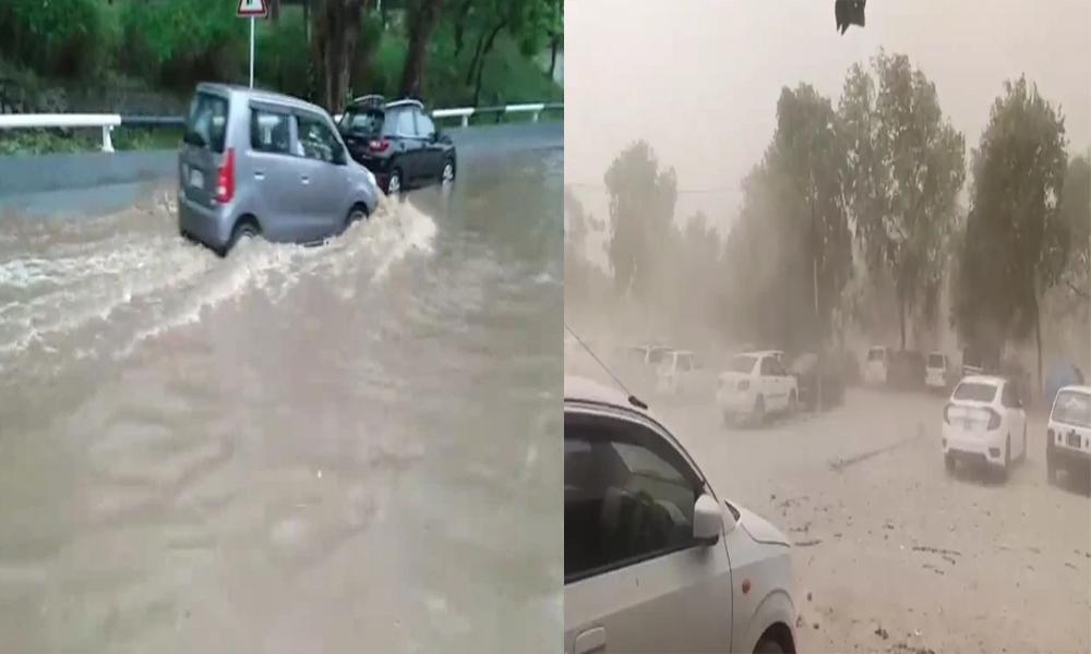 Rain with strong winds hit twin cities, emergency imposed