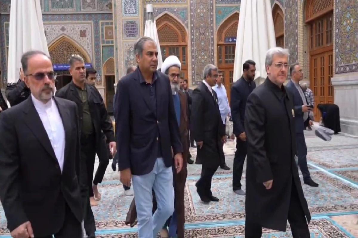 مشہد:وزیر داخلہ محسن نقوی کی حضرت امام رضا ؑکے روزے پر حاضری