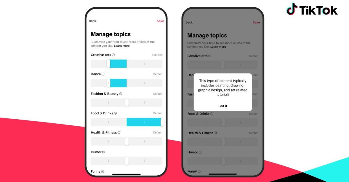 TikTok gives everyone more control over what’s on their For You page
