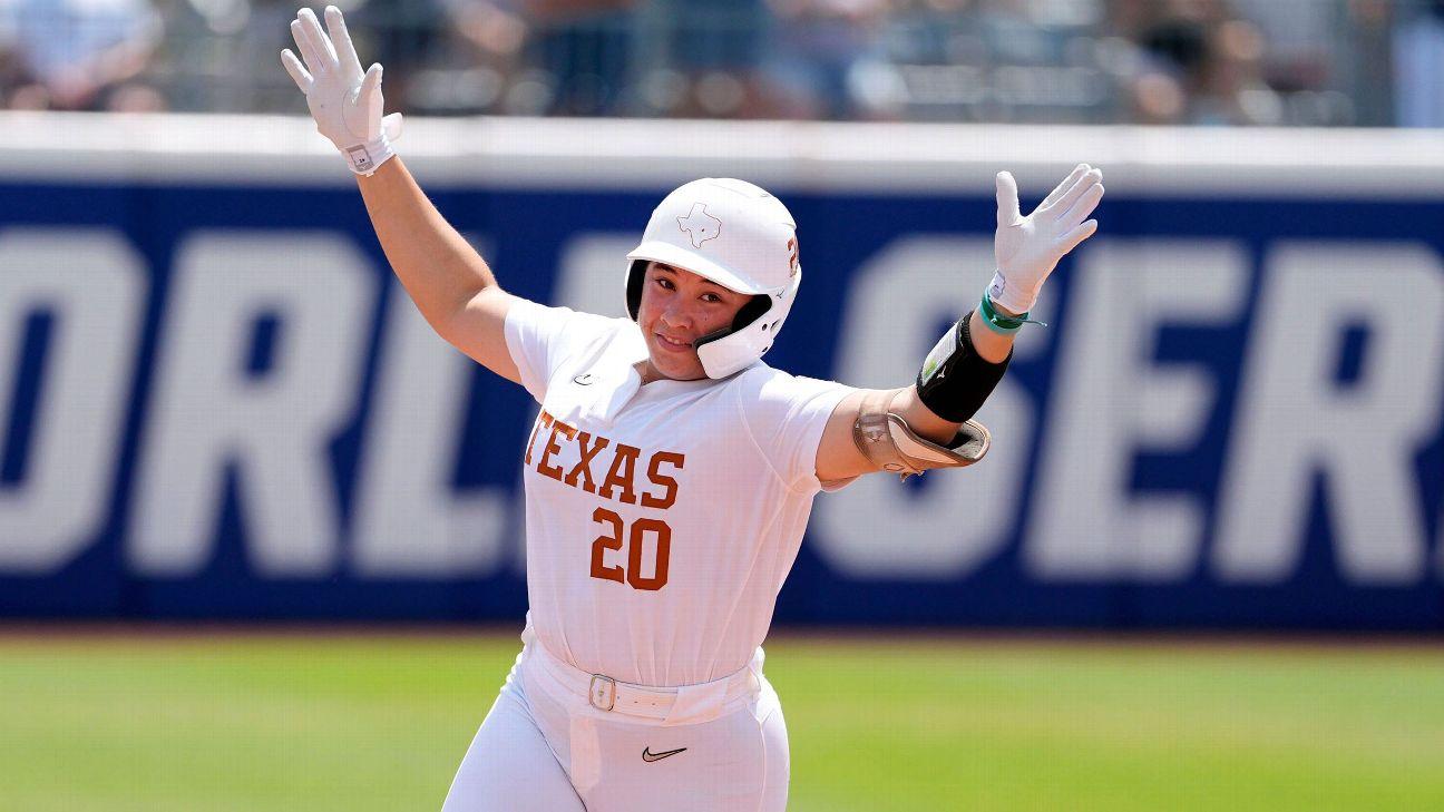 Texas into WCWS finals for third time in 4 years