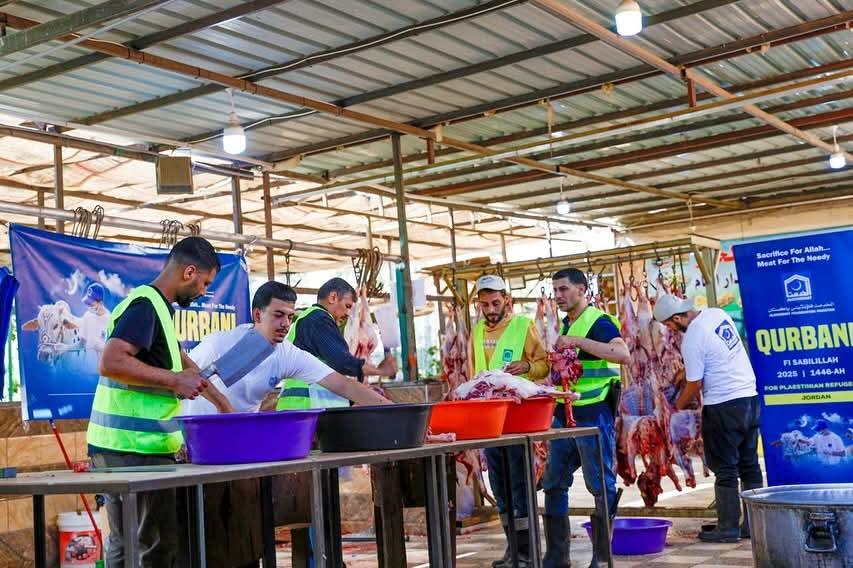 الخدمت فاؤنڈیشن کی جانب سے غزہ مہاجرین کیلئے  مصر، اردن، لبنان، القدس اور ویسٹ بینک میں 2915 جانور قربان