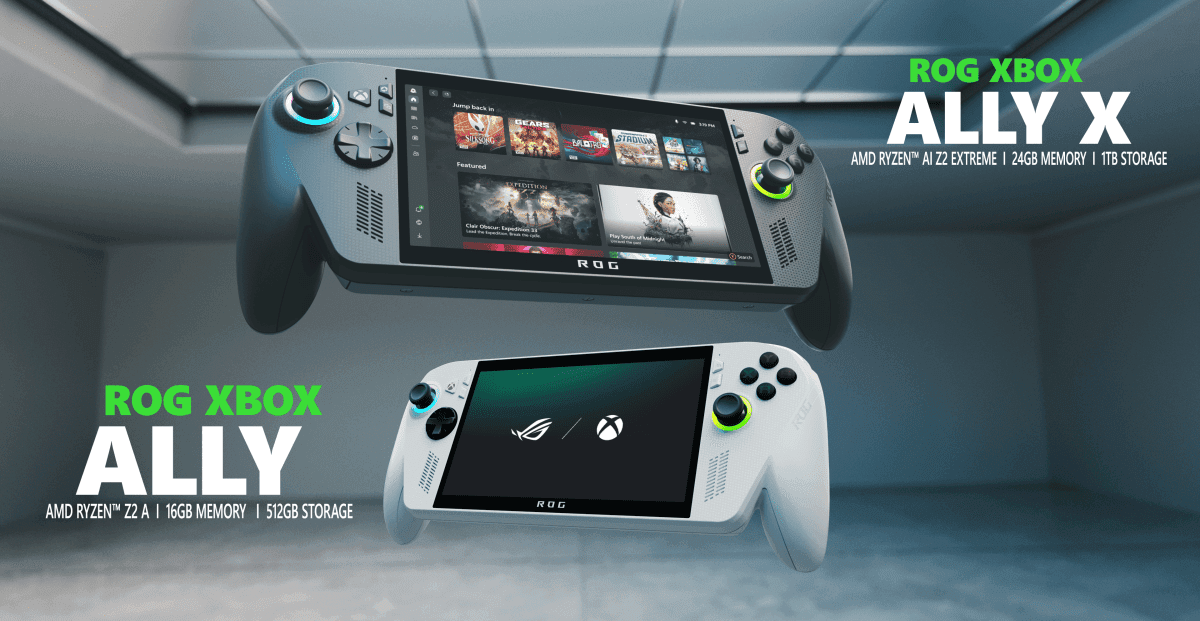 Microsoft and Asus announce two Xbox Ally handhelds with new Xbox full-screen experience