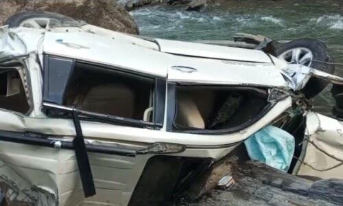 Speeding car plunges into ravine in Swat, two brothers killed
