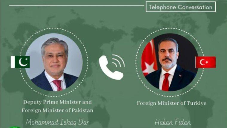 اسحاق ڈار کا ترک ہم منصب سے ٹیلی فونک رابطہ، علاقائی پیش رفت پر تبادلہ خیال
