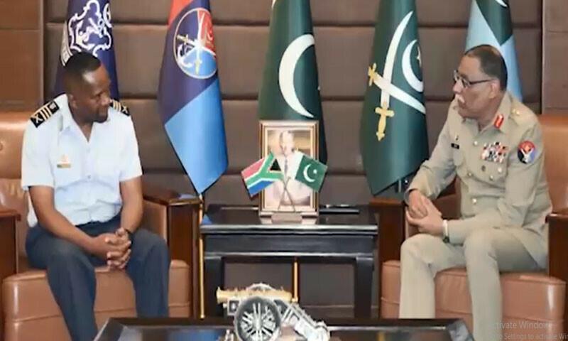 چیئرمین جوائنٹ چیفس آف اسٹاف کمیٹی سے جنوبی افریقہ کے ایئر چیف کی  ملاقات