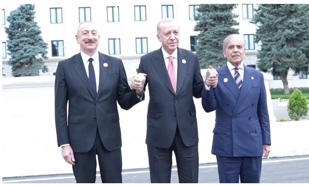 Khankandi: PM Shehbaz meets Turkiye, Azerbaijan presidents