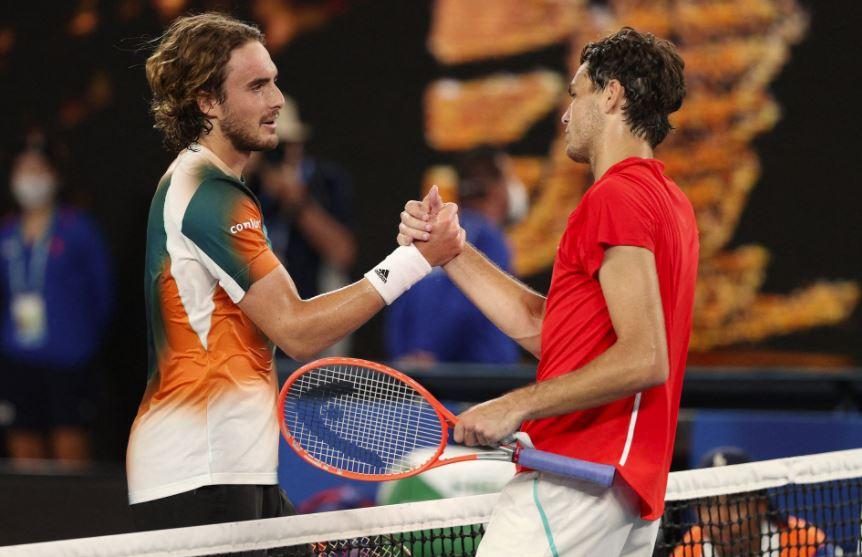 Australian Open: Stefanos Tsitsipas beats Taylor Fritz to reach quarter-finals