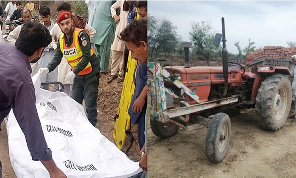 Father, son died in Lahore as tractor loaded with bricks meets accident