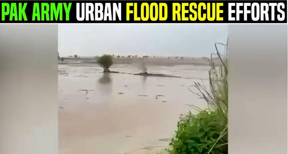 Pakistan Army continues rescue operations in flood-hit areas