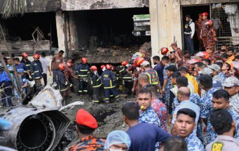 Death toll rises to 27 in Bangladesh Air Force training jet crash on school campus