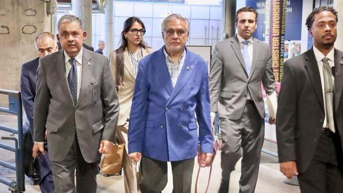 Ishaq Dar arrives in Washington for key meeting with US Secretary of State