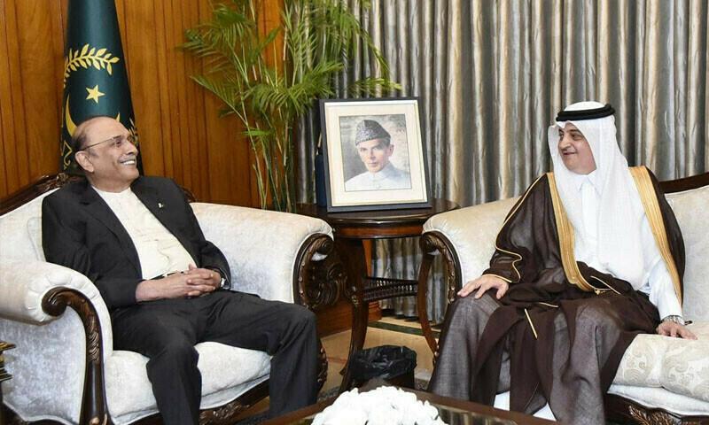 صدر مملکت کی سعودی سفیرسے ملاقات، تجارت، معیشت، اور دوطرفہ تعاون پر تبادلہ خیال