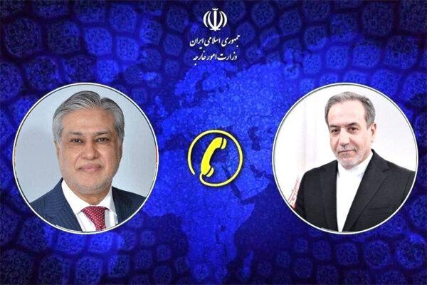 اسحاق ڈار کا ایرانی وزیر خارجہ سےٹیلیفونک  رابطہ ،غزہ میں صہیونی جنگی جرائم کے فوری خاتمے پر زور
