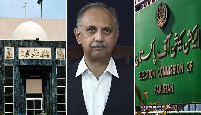پشاور ہائی کورٹ نے الیکشن کمیشن کو اپوزیشن لیڈر عمر ایوب کے خلاف کارروائی کرنے سے روک دیا
