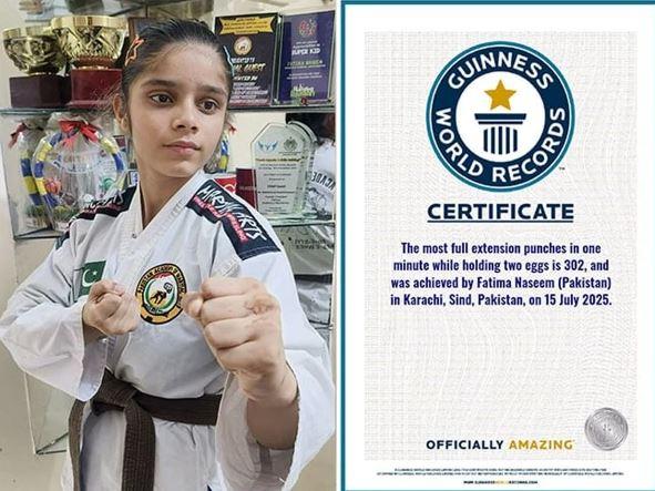 11-year-old Fatima Naseem sets sixth Guinness World Record for Pakistan