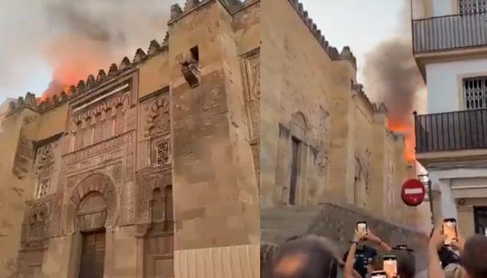 اسپین :قرطبہ کی تاریخی مسجد میں آگ لگنے کا واقعہ، فائر بریگیڈ کی بروقت کارروائی سے بڑے نقصان سے بچ گئی