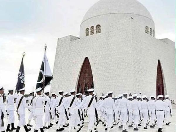 جشن آزادی کے موقع پر مزار قائد اور مزار اقبال پر گارڈ کی تبدیلی کی پروقار تقریب کا انعقاد