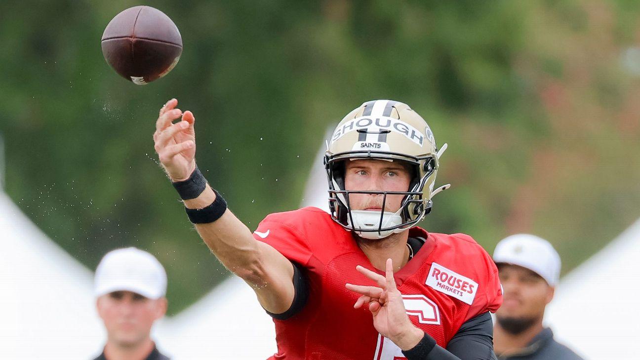Saints rookie QB Shough to start vs. Jaguars