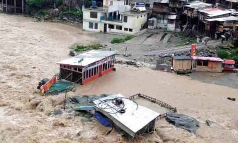 گلگت بلتستان کے ضلع غذر میں گلیشئر پھٹنے سے آنے والے سیلاب نے تباہی مچادی