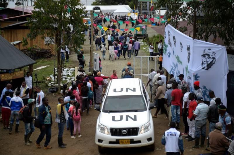 UN convoy attacked, two vehicles burned in Colombia